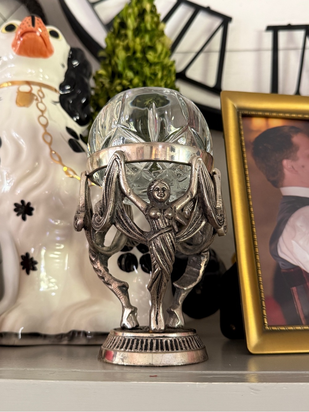 Ornate Silver “Thread of Life” Votive Holder – Zeus & The Fates - Picture 3 of 17